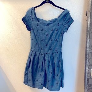 Brand new with tags blue mini dress with anchors